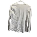 Isaac Mizrahi  live White Long Sleeve Crew Neck Shirt Cotton Blend Size xs Photo 2