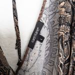 Karen Kane Womens Dress Size L Brown Paisley Midi Boho Whimsigoth Witch Beaded Photo 2