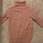 Turtleneck Oversized Sweater Pink Photo 4