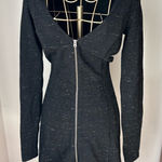 Wilfred Aritzia black and white zipper front long sleeve dress size Small Photo 0