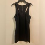 New NWT Ambiance Apparel Black White Lace Front Mini Dress Size‎ Medium Photo 2