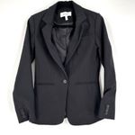 Derek Lam  10 Crosby Women's Single Breasted Bowery Twill Blazer Black Size‎ 4 Photo 1