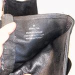 Free People  Cecile Black Suede Leather Block Heel Ankle Boots Booties‎ Sz 39 8.5 Photo 6