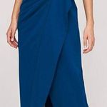 NEW KAY UNGER Dark Ink Frances Column Sleeveless Gown Sz 8 Blue Photo 0