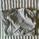 Urban Outfitters  Light Gray Tie-Front Crop Top Photo 4