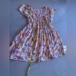 Jolie & Joy Women's Pink Yellow Flowy Ruffle Floral Smocked Mini Dress Size 2X Photo 7