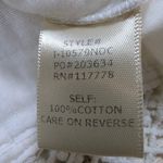 Lovestitch Crochet Lace Tiered Blouse – Women's S White Tie Neck 3/4 Sleeve Photo 3