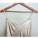 VTG Private Moments Satin Slip Dress Fairy Coquette Spaghetti Bow Tie V Neck XS Photo 1