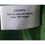 Gallery  Petite Green Big Button-Front Jacket Size Small P Mid Length Women Lined Photo 6