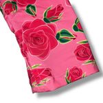 Betsey Johnson Womens One Piece Swimsuit Scuba Knit Half Zip Long Sleeve Pink M Photo 2