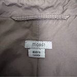 M0851 Brown Deep Purple Lightweight 2 Button Crinkled Short Blazer XS Photo 8