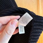 Athleta Black Ribbed Knit Sweater Pullover Crew Neck Long Sleeve Women's Size M Photo 5