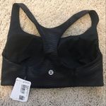 Lululemon  Wonder train bra medium support Foil size 4 shapeshifter foil black Photo 5