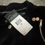 Ralph Lauren Lauren  Stretch-Velvet Moto Jacket Cotton, Size 16 NEW Retail $295 Photo 6