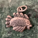 Puffer tropical Fish Sterling Silver Charm 925 Nautical Beach Photo 0