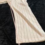 Sienna Sky Women's Wide Leg White with Gray Stripes Casual Pants Size Small Photo 7