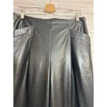 DKNY Women's Jeans Faux Leather BLACK Pants Size M BUT … READ DESCRIPTION PLE Photo 2