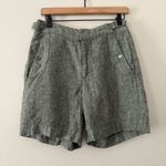 Athleta Voyager 100% Linen Shorts in Aspen Olive green Size 6 Photo 12