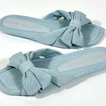 Stuart Weitzman  Sofia Bow Slide Sandals Light Blue 9 NEW Photo 0