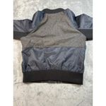 J.Crew  Womens Bomber Jacket Small Gray Pinstripe Wool Blend Full Zip‎ Photo 9