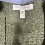 Eileen Fisher  Cardigan Linen Silk Habutai Small Petite‎ Open Draped Cascading Photo 6