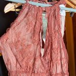 618 Six One Eight Strut & Bolt Elegant Blush Rose Lace Maxi Dress Size Small Pink Photo 2