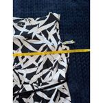 Alfani Black White Belted Dress Button Front Midi Sleeveless Size 14 NWT Photo 6