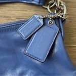 Coach  F23401 Periwinkle Daisy Liquid Gloss Pocket Hobo Bag Photo 3