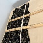 Merona  Woman Sheath Dress Womens Large Black Ditsy Floral Print Sleeveless Photo 7