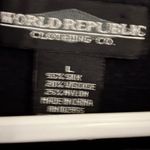 Vintage‎ World Republic Clothing Co. L Silk Blend Striped Knit Top EUC Purple Size L Photo 2