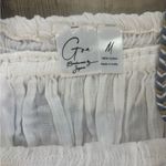 White cotton great for the beach maxi skirt with lace detailing Size M Photo 3
