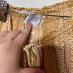 Saylor  gold mustard embroidery blouse top sz L Photo 2