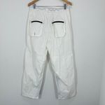 FP Movement Free People White Track Pants Cargo Pockets Zipper Ankle Drawstring Size L Photo 6