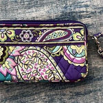 Vera Bradley Quilted Wristlet Clutch Wallet in Heather Print Photo 0