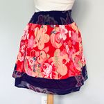 Urban Outfitters UO Ecote red Purple Floral Skirt Photo 3