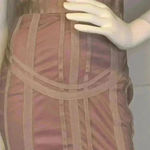 Missguided Misguided Women’s Mesh Bandage Corset Detail Mini Dress stretchy material. Photo 1