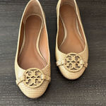 Tory Burch  Mini Miller Sandals Lizard Embossed Leather Size 8.5 Photo 0
