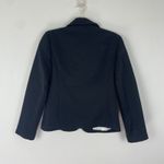 Chico's  Black Textured Quilted‎ Blazer Jacket Size 0/ S Career Office Business Photo 5