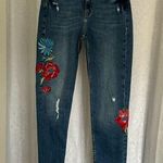ZARA TRAFALUC DENIMWEAR EMBROIDERED JEANS SZ: 4. Photo 0