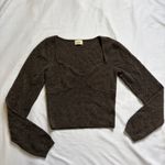 Aritzia  Wilfred Brown Long Sleeve Knit Top Photo 1
