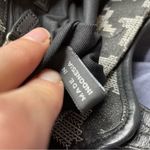 DKNY Black & White Printed Leather Trim Shoulder Handbag Purse Y2K Baguette Photo 9