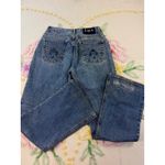 Lee  Jeans Women's Flare Blue Denim Glitter Sparkle Style 5 Made in Mexico Photo 10