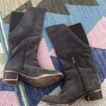 Lucky Brand  8/38 Hanover Knee High Riding Equestrian Tall Boots Gray Brown Suede Photo 2