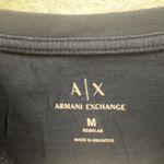 Armani Exchange Mens Navy Blue Logo T-Shirt Embossed Design Regular Fit Cotton C Photo 2