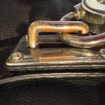 Michael Kors Black Leather Satchel Chain Shoulder Bag Purse Tote Medium Photo 4