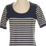 Vintage The Original Ben Sherman Navy Grey Stripe Sweater Dress Size Small S Blue Photo 6