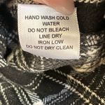 TALULAH  Cropped Thick Flannel Black White Medium Photo 4