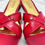 Lauren Ralph Lauren Red Sandals Size 9.5‎ Photo 1