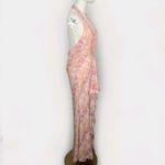 Lovers + Friends  Revolve Zeta‎ Snakeprint V-Neck Halter Ruffle Maxi Dress Size S Photo 4