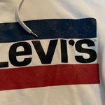 Levi's  Cropped white hoodie size small Photo 1
